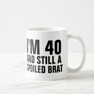 MUG 40E ANNIVERSAIRE FUNNY CAFÉ MUGS, BRAT