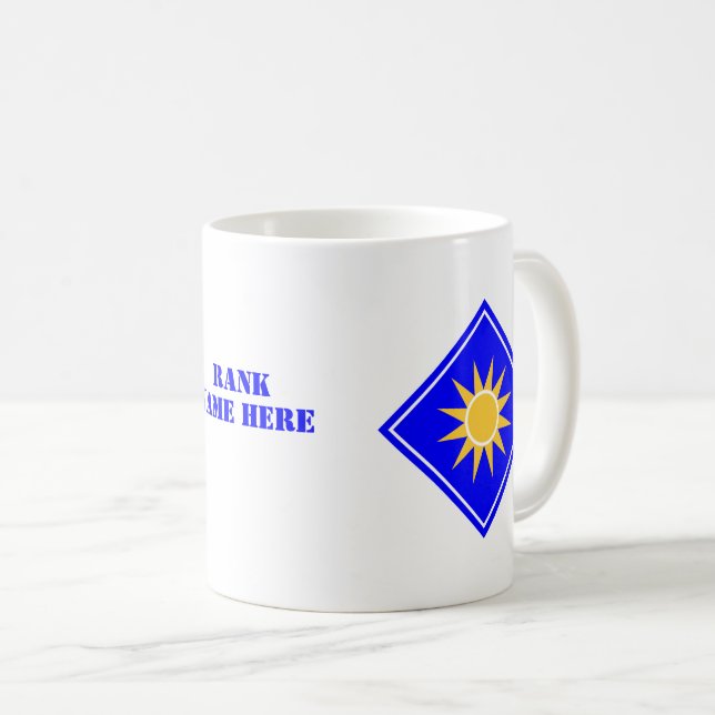 Mug 40e division d'infanterie Militaire américain (Devant droit)