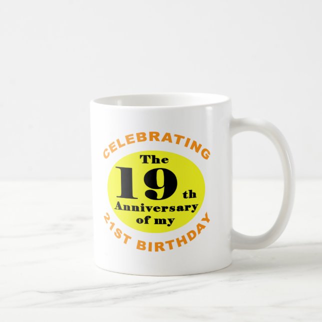 Mug 40e Humour d'anniversaire (Droite)
