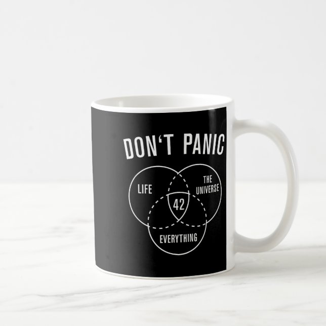 Mug 42 Answer To Life Universe And Everything Don't Pa (Droite)