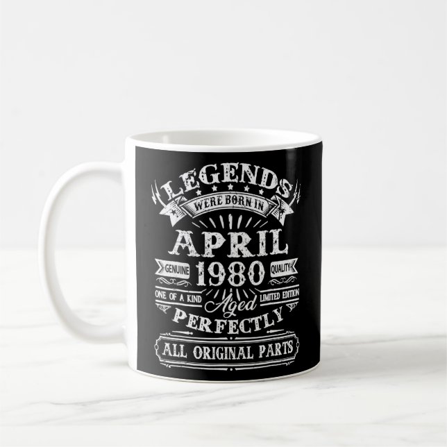 Mug 42ème Anniversaire Des Légendes De Décoration Sont (Gauche)
