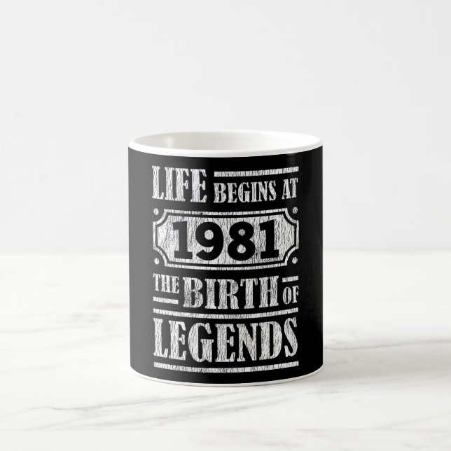 Mug 44 Ans 1981 Naissance De La Légende 44e Anniversai (Centre)