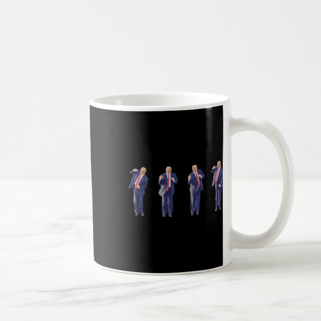 Mug 45 Le président de la danse Donald J Trump 2024 Ja (Droite)
