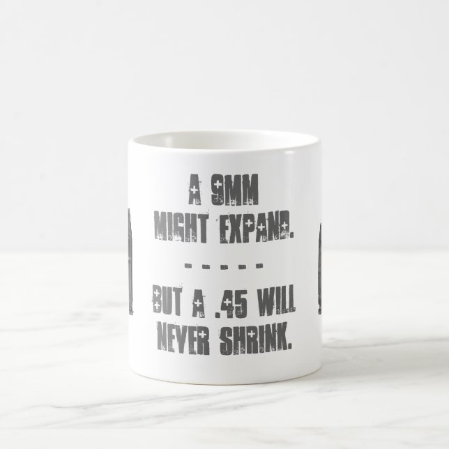 Mug .45 ne rétrécissent pas - le gris (Centre)