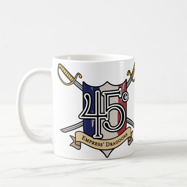 Mug 45e Bateau à café Empress Dragoons (Gauche)
