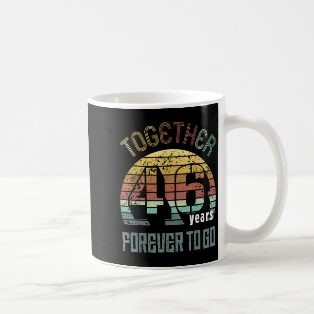 Mug 46th Years Wedding Anniversary For Couples Matchin (Droite)