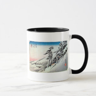 Mug 47. 亀山宿, 広重 Kameyama-juku, Hiroshige, Ukiyo-e