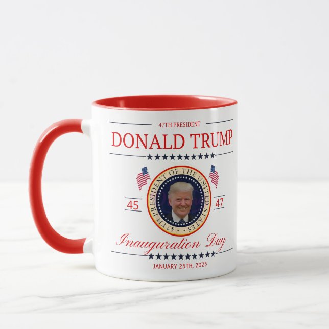 MUG 47 PRÉSIDENT DONALD TRUMP INAUGURATI COMMÉMORATIF (Gauche)