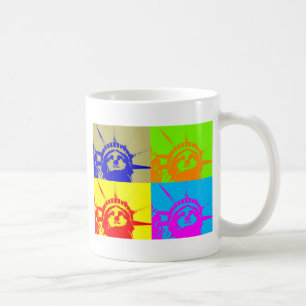 Mug 4 Couleur Pop Art Lady Liberty