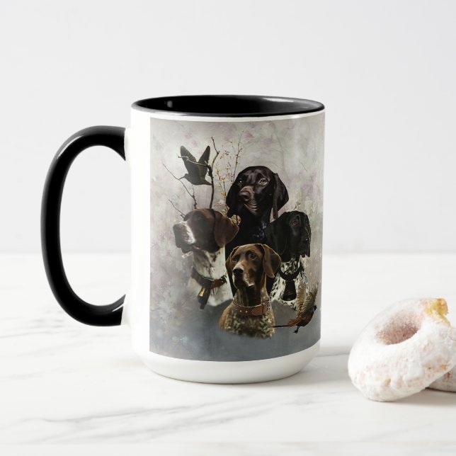 Mug 4 Couleurs de pointeur germanophones (Avec donut)