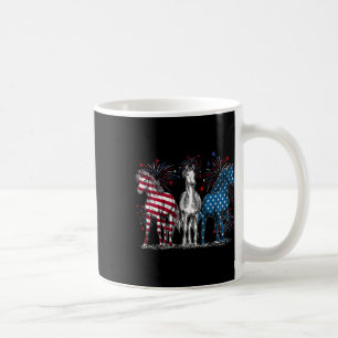 Mug 4 juillet Amateurs De Cheval Rouge Blanc Et Bleu A
