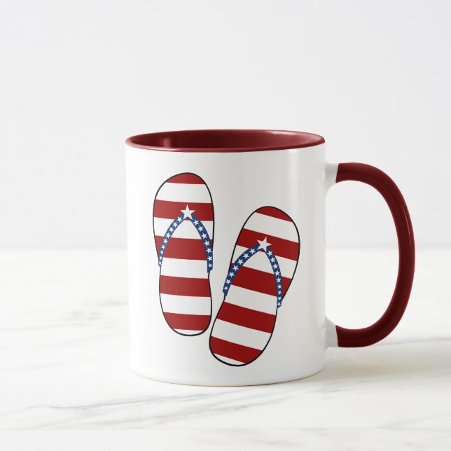 Mug 4 juillet bascules électroniques patriotiques de (Droite)
