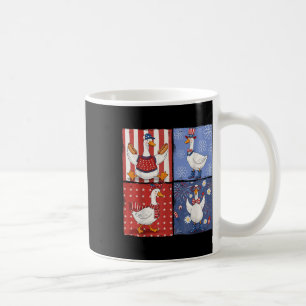 Mug 4 juillet Oie soie américaine Fille des oies Usa P