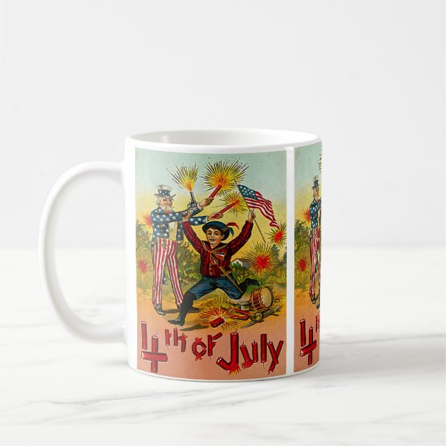 Mug 4 juillet vintage (Gauche)