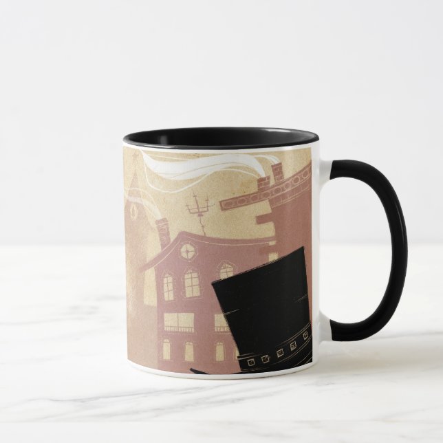 Mug 4 petits monstres - marchant par la ville (Droite)