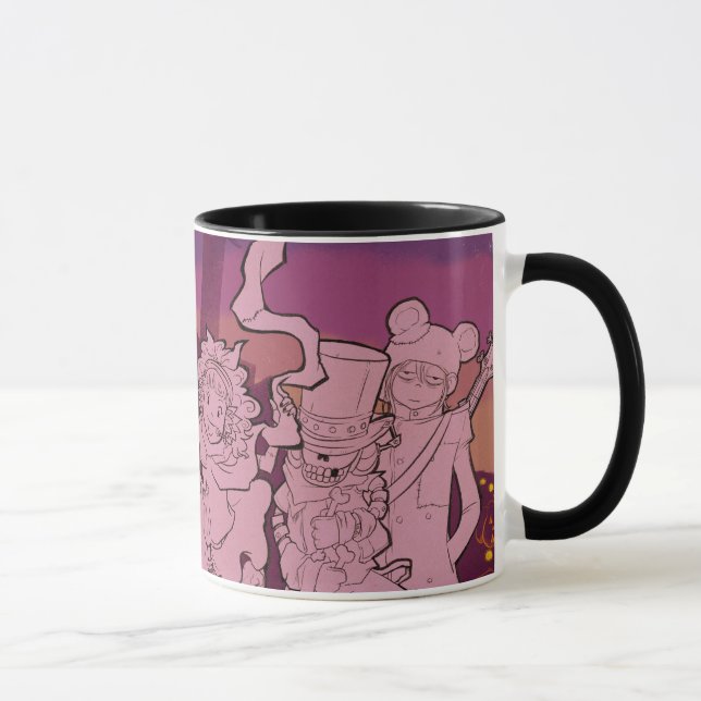 Mug 4 petits monstres - musique de nuit (Droite)