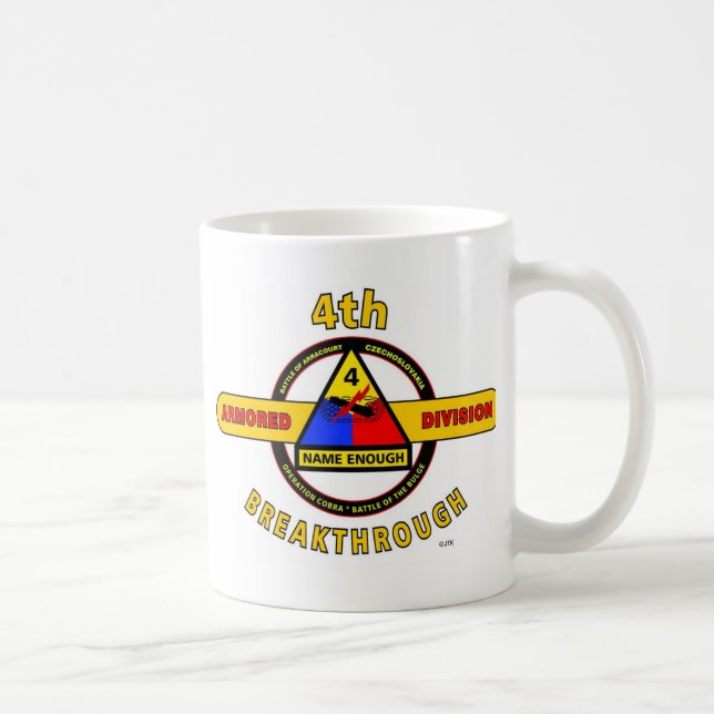 Mug 4ème DIVISION BLINDÉE "PERCÉE " (Droite)