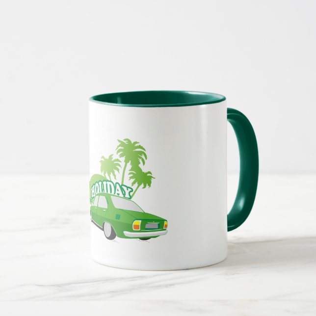 Mug 504 peugeot vacances drôle (Devant droit)