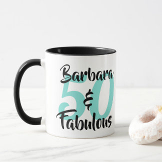 Mug 50 et fabuleux fête d'anniversaire personnalisée