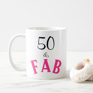 Mug 50 & Fabuleuse typographie 50e anniversaire