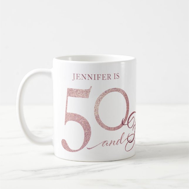 Mug 50 Fabuleux anniversaire (Gauche)