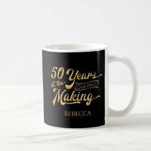 Mug 50e anniversaire Black Gold 50 ans dans la fabrica