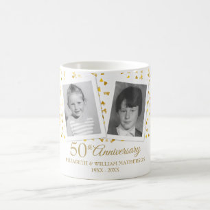 Mug 50e anniversaire de Mariage d'or Photos d'enfance