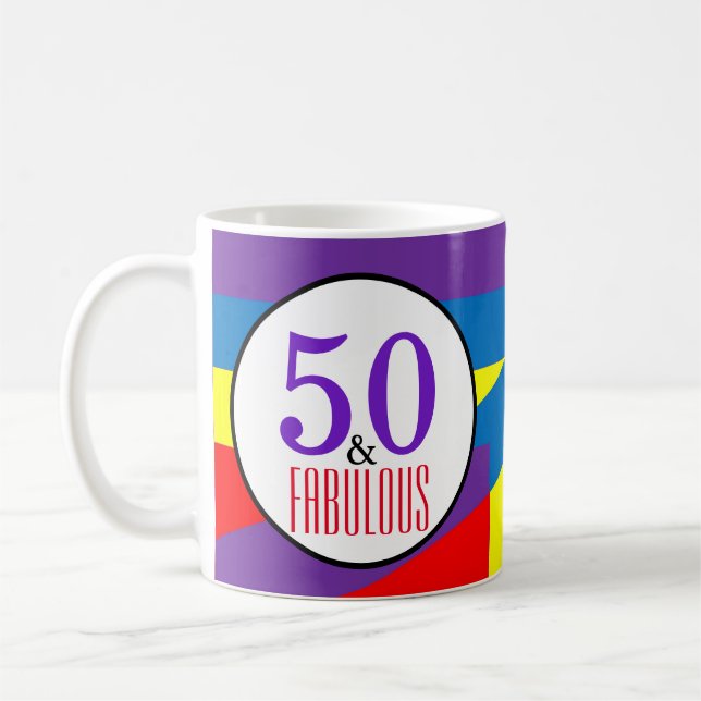 Mug 50e anniversaire et fabuleux (Gauche)