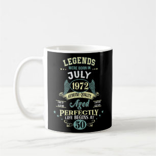 Mug 50e anniversaire Légendes Décoration Née En Juille