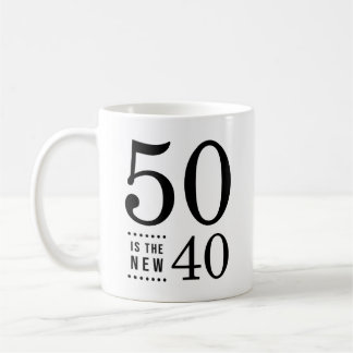 Mug 50e Anniversaire Noir 50 est le nouveau 40