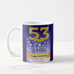 Mug 53e anniversaire de rétablissement personnalisé ch