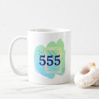 Mug 555 Affirmation de transformation du numéro d'ange