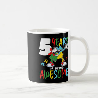 Mug 5 Anniversaire Autiste Garçon Fille Autisme Aware