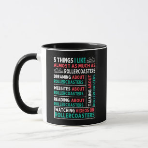 Mug 5 Choses que j'aime à propos du Dessous de verre à
