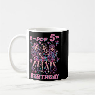 Mug 5e anniversaire de musique coréenne filles 5 ans K