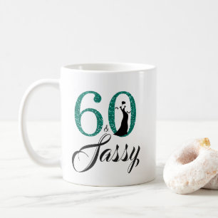 Mug 60 et anniversaire de parties scintillantes