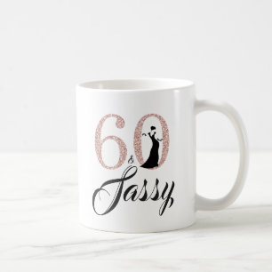 Mug 60 et Sassy Pink Parties scintillant 60e anniversa