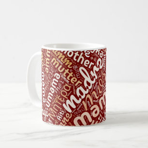 Mug 60 mots pour 'Mère' dans différentes langues
