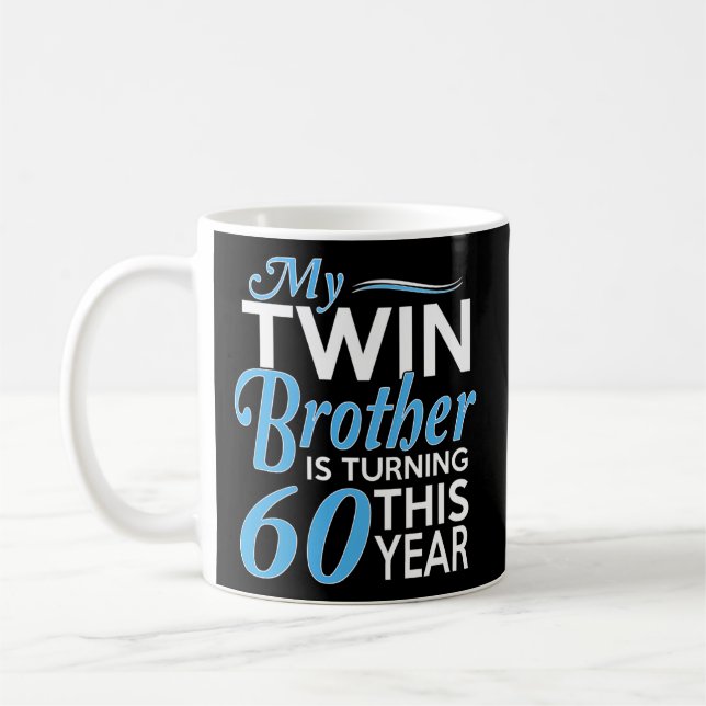Mug 60E Année De Naissance Des Frères Jumeaux (Gauche)