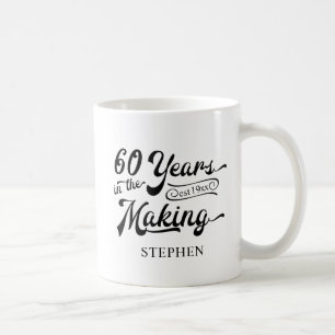 Mug 60e anniversaire 60 ans dans la fabrication person