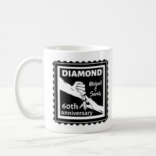 Mug 60e anniversaire du mariage diamant traditionnel