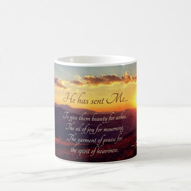 Mug 61:3 Beauty for Ashes, Bible Versets (Centre)