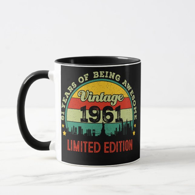 Mug 61 ans d'être génial Vintage 1961 Limited (Gauche)