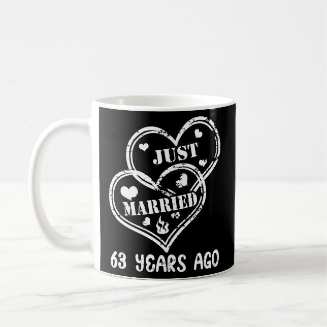 Mug 63E Anniversaire De Mariage Il Y A 63 Ans (Gauche)