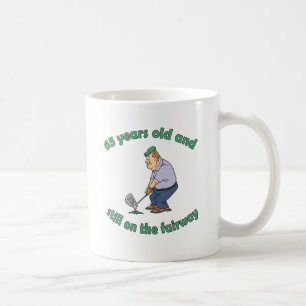 Mug 65e anniversaire Gag cadeau Golfer