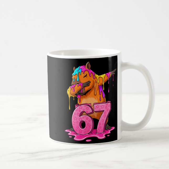 Mug 67 Animals Funny 67 Brainrot Youth Kids Capybara 6 (Droite)