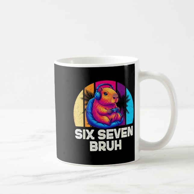 Mug 67 Capybara Funny Six Seven Bruh Capybara Video Ga (Droite)