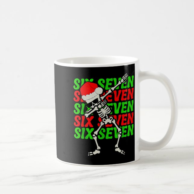 Mug 67 Christmas Funny Six Seven Meme Brainrot Dabbing (Droite)