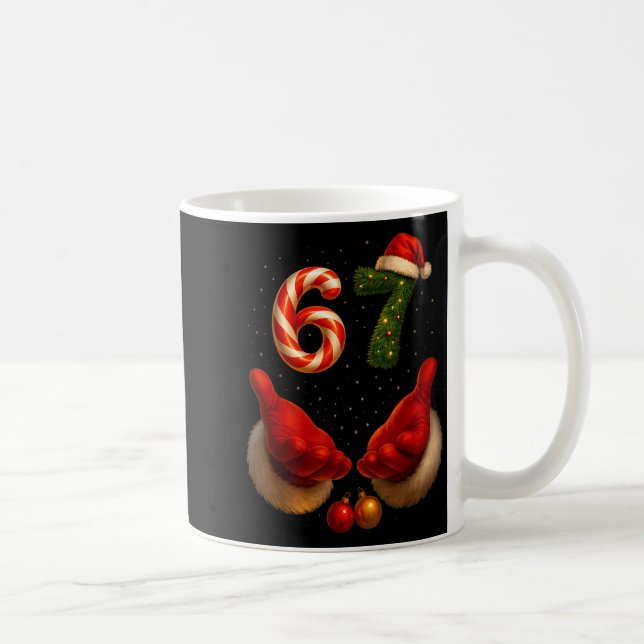 Mug 67 Christmas Meme Funny Gen Alpha Slang Holiday Hu (Droite)