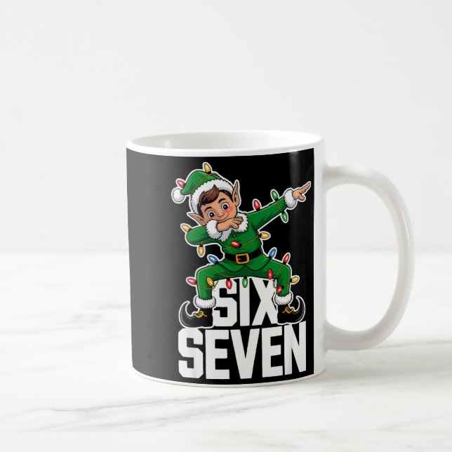 Mug 67 Christmas Six Seven 6 7 Meme Funny Dabbing Elf  (Droite)